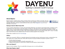 Tablet Screenshot of dayenu.org.au